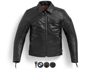 BMW PureBoxer leather motorbike jacket men