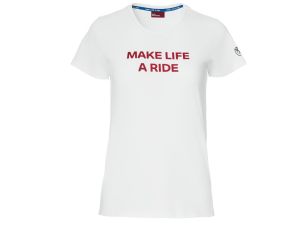 BMW Make Life a Ride T-shirt women (white)