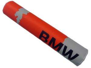 BMW styrpuff (röd/grå)