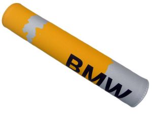 BMW ohjaustangon pehmuste (keltainen / harmaa)