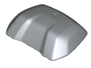 BMW topcase cover S1000XR (2017-2018) R1200GS (2017-2018) R1250GS (2019) primed