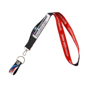BMW Motorsport Schlüsselband (schwarz / rot)